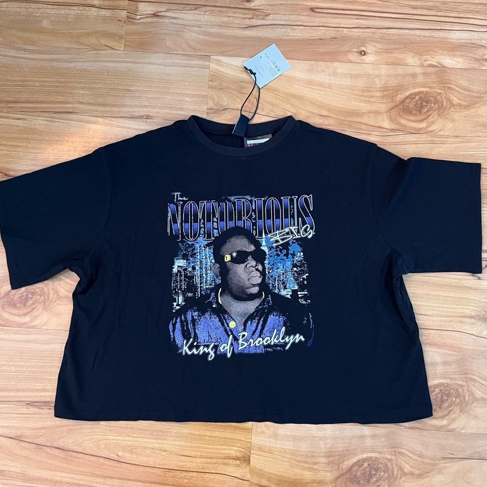 notorious BIG biggie smalls women’s crop top short sleeve shirt